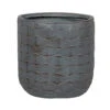 Pot Hiver D40xH40cm, Gris, En Fibre -VerdeLuxe 1043256 1997474