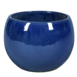 Boule émaillée Shanghai 1-01B Bleu - D.24xH.16cm