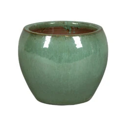 Pot émaillée Misty Indigo MA Vert - D.28xH.23cm
