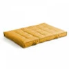 Coussin De Sol Ou D'assise Matelassé Polyester Jaune 120x80x12 Cm -VerdeLuxe 41c24b8c14d09325