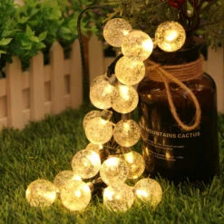 Guirlande 30 Boules Transparentes Led Jaunes 6.5m 13 Guirlande 30 Boules Transparentes Led Jaunes 6.5m -VerdeLuxe 4a6a327ac9f944d8