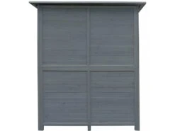 Armoire De Jardin "espacio" - 140 X 49 X 162 Cm - Anthracite -VerdeLuxe 62344f95926831.85853745