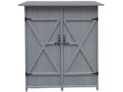 Armoire De Jardin "espacio" - 140 X 49 X 162 Cm - Anthracite