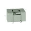 Housse De Protection Pour Barbecue Rectangulaire 130 X 70 X 100 Cm - Noir -VerdeLuxe 62703798a527f5.29686990