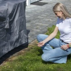 Madison Housse De Meubles D'extérieur 130 X 130 X 85 Cm Gris -VerdeLuxe 6364b90ed68d59.95914018