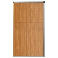 VIDAXL Abri à Outils De Jardin Marron 225x89x161 Cm Acier Galvanisé -VerdeLuxe 641f43a610f8c7.43515496