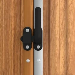 VIDAXL Abri à Outils De Jardin Marron 225x89x161 Cm Acier Galvanisé -VerdeLuxe 641f43a62232f2.95709421