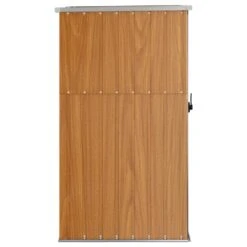 VIDAXL Abri à Outils De Jardin Marron 88x89x161 Cm Acier Galvanisé -VerdeLuxe 641f43c63ed5c6.01215207