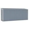 VIDAXL Abri De Jardin Mural Gris 118x382x178 Cm Acier Galvanisé -VerdeLuxe 641f43f0e2c848.94920634
