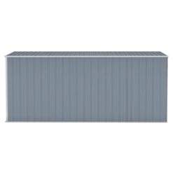VIDAXL Abri De Jardin Mural Gris 118x382x178 Cm Acier Galvanisé -VerdeLuxe 641f43f0e611d6.48189723