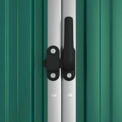 VIDAXL Abri à Outils De Jardin Vert 225x89x161 Cm Acier Galvanisé -VerdeLuxe 641f441e76fe56.96160469