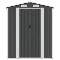 VIDAXL Abri De Jardin Anthracite 192x1021x223 Cm Acier Galvanisé -VerdeLuxe 641f44311e63c0.69309585