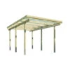 Carport En Bois Couverture Pvc Basic Simple -VerdeLuxe 6421e0b51410b8.63850601