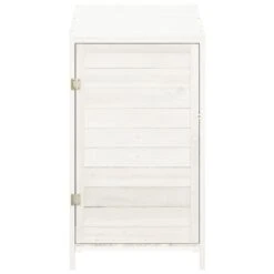 VIDAXL Remise De Jardin Blanc 55x52x112 Cm Bois De Sapin Solide -VerdeLuxe 64232f8920eae1.82235819