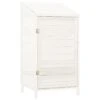 VIDAXL Remise De Jardin Blanc 55x52x112 Cm Bois De Sapin Solide -VerdeLuxe 64232f892896c6.28850095