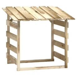 VIDAXL Pergolas Avec Toits 4 Pcs 100x90x100 Cm Bois De Pin Imprégné -VerdeLuxe 642336fb9284e8.51582282