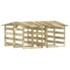 VIDAXL Pergolas Avec Toits 4 Pcs 100x90x100 Cm Bois De Pin Imprégné -VerdeLuxe 642336fb99a243.53364306