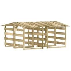 VIDAXL Pergolas Avec Toits 4 Pcs 100x90x100 Cm Bois De Pin Imprégné