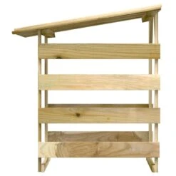 VIDAXL Pergolas Avec Toits 4 Pcs 100x90x100 Cm Bois De Pin Imprégné -VerdeLuxe 642336fb9d22c5.27023465