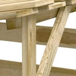 VIDAXL Pergola Avec Toit 100x90x100 Cm Bois De Pin Imprégné -VerdeLuxe 642336fca16e93.67805906