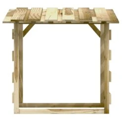VIDAXL Pergola Avec Toit 100x90x100 Cm Bois De Pin Imprégné -VerdeLuxe 642336fca8c541.34362905