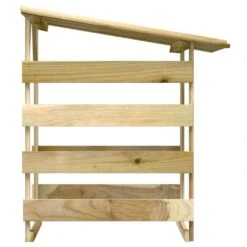 VIDAXL Pergola Avec Toit 100x90x100 Cm Bois De Pin Imprégné -VerdeLuxe 642336fcaf9186.83358988