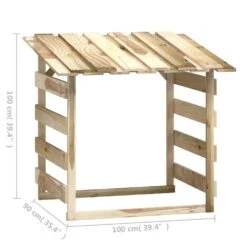 VIDAXL Pergola Avec Toit 100x90x100 Cm Bois De Pin Imprégné -VerdeLuxe 642336fcb6eb19.44146447