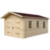 Garage En Bois Double Pente Basic -VerdeLuxe 64233703c28560.69812409