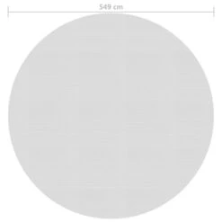 VIDAXL Film Solaire De Piscine Flottant Pe 549 Cm Gris -VerdeLuxe 6426d6499307f1.74992078