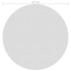 VIDAXL Film Solaire De Piscine Flottant Pe 417 Cm Gris -VerdeLuxe 6426d66b0f52f8.76642292