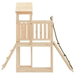 VIDAXL Maisonnette De Jeu Avec Mur D'escalade Bois Massif De Pin -VerdeLuxe 6426d6b8649df0.09655664