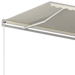 VIDAXL Auvent Automatique Rétractable Avec Poteaux 4,5x3,5 M Crème 14 VIDAXL Auvent Automatique Rétractable Avec Poteaux 4,5x3,5 M Crème -VerdeLuxe 6426dd9e3ffe22.75916345