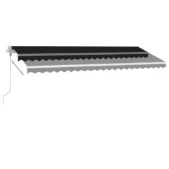 VIDAXL Auvent Automatique Et Capteur De Vent/led 500x300 Cm Anthracite -VerdeLuxe 6426ddd76412c1.00222251