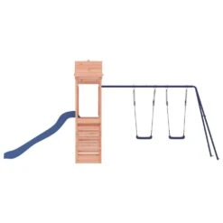 VIDAXL Maisonnette De Jeu Toboggan Et Balançoires Bois Massif Douglas -VerdeLuxe 643029d4a543b0.68264015