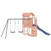 VIDAXL Maisonnette De Jeu Toboggan Et Balançoires Bois Massif Douglas -VerdeLuxe 643029d4a83e55.99218029