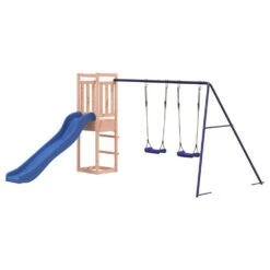 VIDAXL Maisonnette De Jeu Et Toboggan Balançoires Bois Massif Douglas 11 VIDAXL Maisonnette De Jeu Et Toboggan Balançoires Bois Massif Douglas -VerdeLuxe 64302a15050ed1.03973946