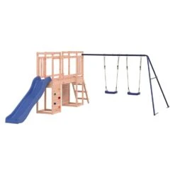 VIDAXL Maisonnette De Jeu Et Toboggan échelle Balançoires Bois Douglas -VerdeLuxe 64302a26691d00.45827923