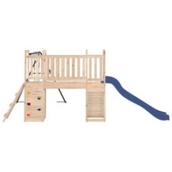 VIDAXL Maisonnette De Jeu Et Toboggan échelle Balançoires Bois De Pin -VerdeLuxe 64302aa917ecb2.73603081