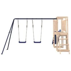 VIDAXL Maisonnette De Jeu Et Toboggan échelle Balançoires Bois De Pin -VerdeLuxe 64302aa91aa5e8.67949100