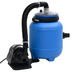 VIDAXL Pompe De Filtration De Piscine Noir Et Bleu 4 M³/h -VerdeLuxe 6435168d48a564.62243979