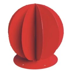 Cactus Métal Boule ø 30 Cm - Rouge