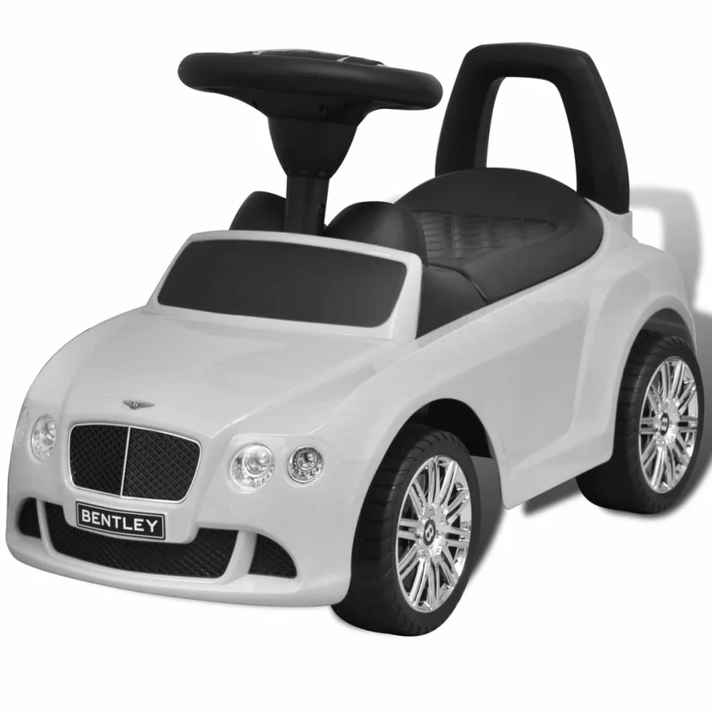 VIDAXL Voiture à Pousser Par Pied Pour Enfants Bentley Blanc 3 VIDAXL Voiture à Pousser Par Pied Pour Enfants Bentley Blanc