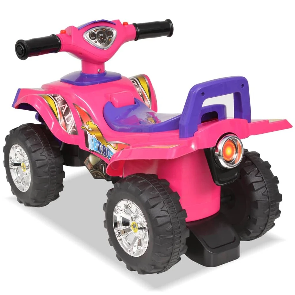 VIDAXL Vtt Pour Enfants Avec Son Et Lumière Rose Et Violet 4 VIDAXL Vtt Pour Enfants Avec Son Et Lumière Rose Et Violet – Image 2