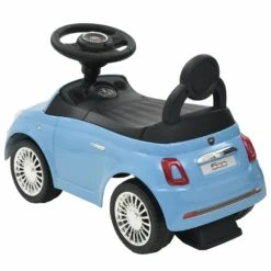 VIDAXL Voiture à Chevaucher Fiat 500 Bleu -VerdeLuxe 643881a9e9e6f0.56649685