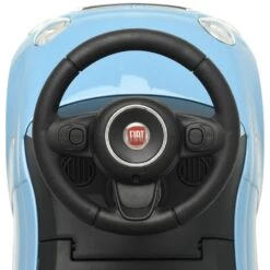 VIDAXL Voiture à Chevaucher Fiat 500 Bleu -VerdeLuxe 643881a9f19801.54518738