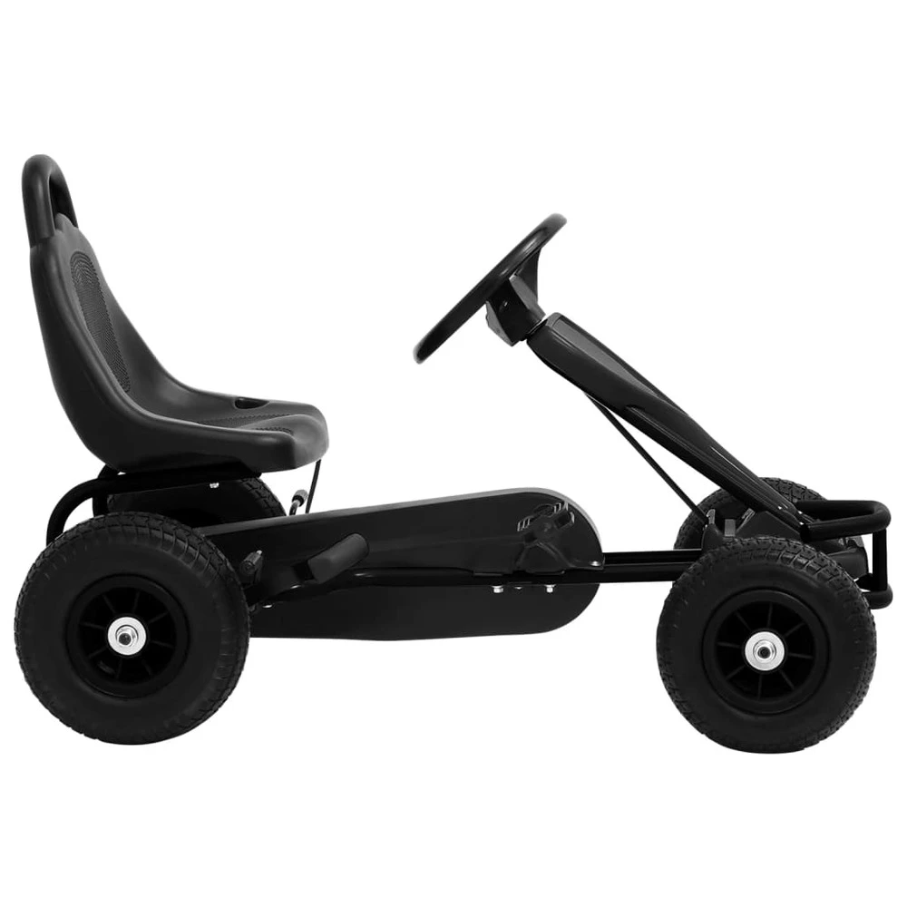 VIDAXL Kart à Pédales Avec Pneus Noir 4 VIDAXL Kart à Pédales Avec Pneus Noir – Image 2