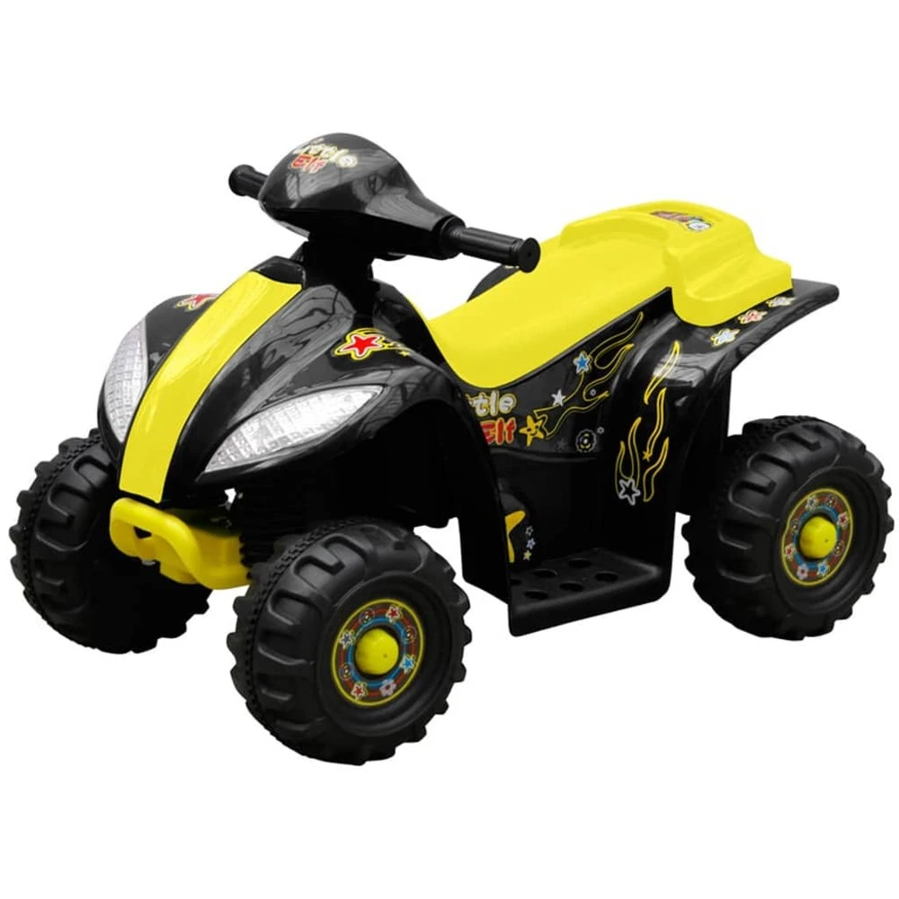 VIDAXL Quad électrique Pour Enfants Jaune Et Noir 4 VIDAXL Quad électrique Pour Enfants Jaune Et Noir – Image 2