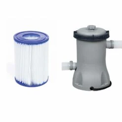 Piscine Tubulaire Bestway - Peridot 14.5m² Grise- Piscine Ronde ø4.3m Avec Pompe De Filtration Et Cartouche Filtrante Piscine Hors -VerdeLuxe 6446746e16f009.87279653