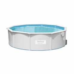 Piscine En Acier Hors Sol Hydrium Torrens . Ronde ø460 Cm. Blanche Avec Filtre à Sable. Tapis De Sol. Bâche Et échelle -VerdeLuxe 6446747ba251a4.36777069