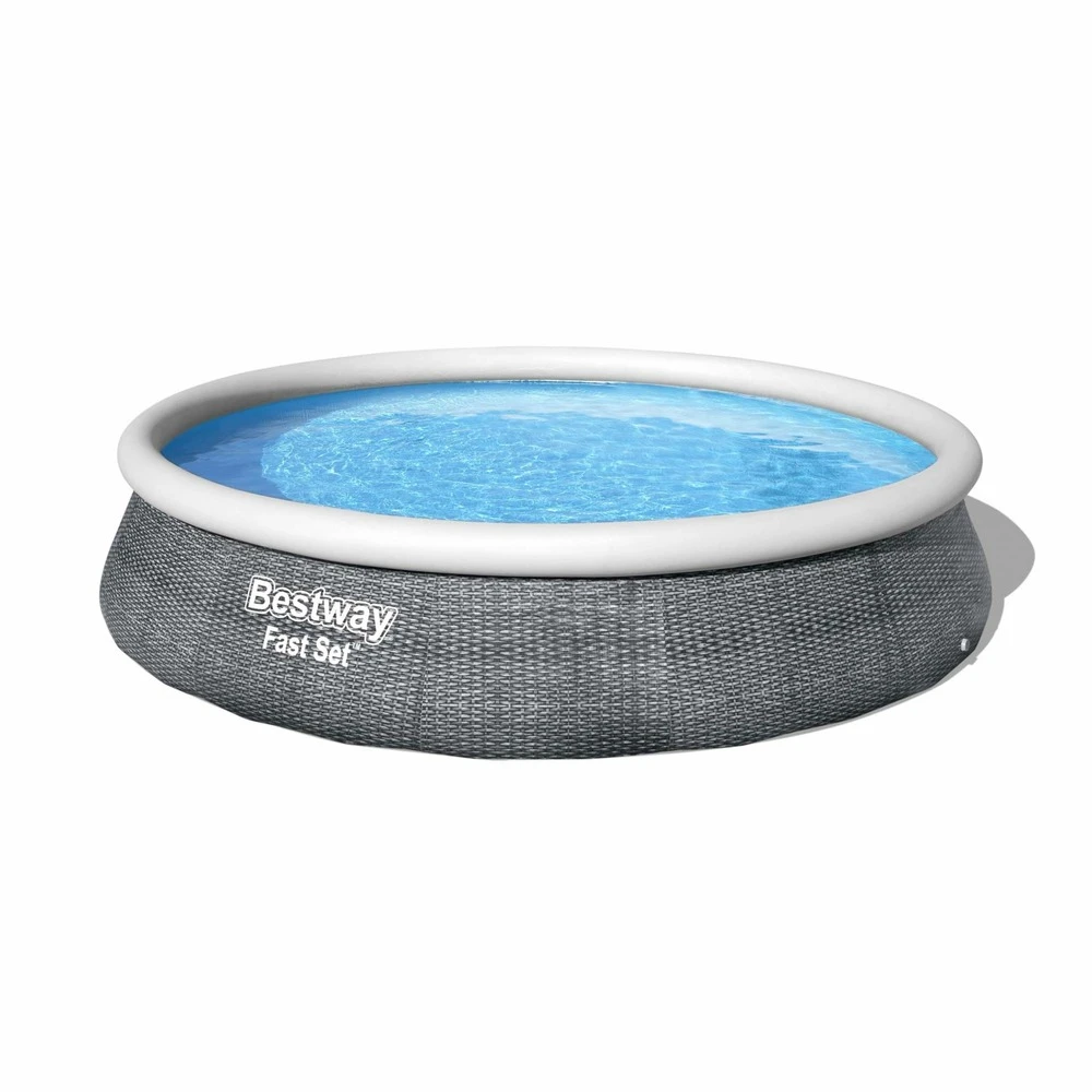 Piscine Gonflable Hors Sol Aral Imitation Rotin. Ronde 396x84cm Avec Pompe De Filtration. Filtre à Cartouche Et Cartouche Filtrante 5 Piscine Gonflable Hors Sol Aral Imitation Rotin. Ronde 396x84cm Avec Pompe De Filtration. Filtre à Cartouche Et Cartouche Filtrante – Image 3